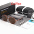 Retro Aluminum Sunglasses with Round Frame